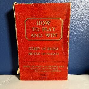 Vintage 1950's Boxed Set Of How To Play And Win Card Games Books